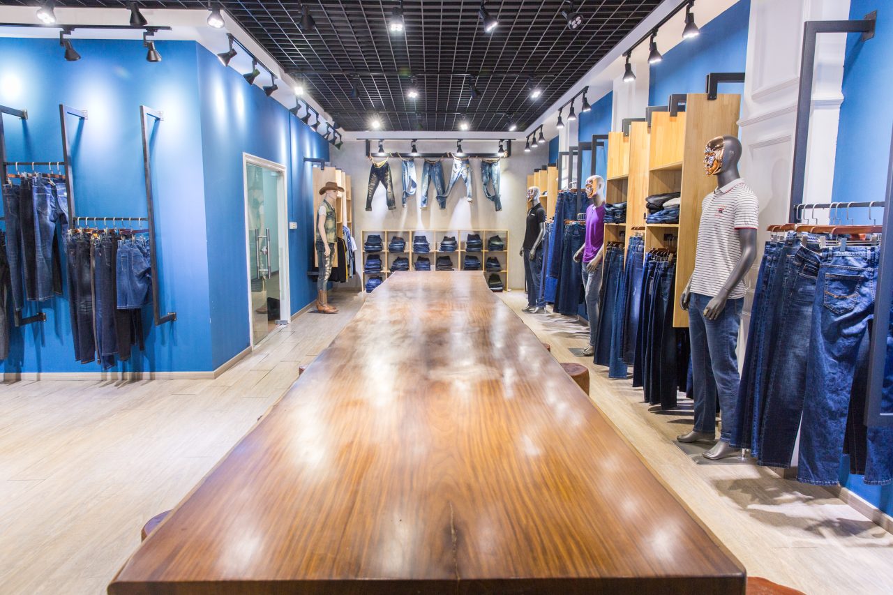 Denim jeans showroom